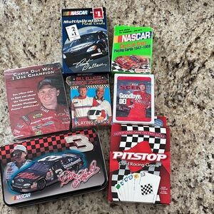 NASCAR Playing Cards and Card Games Set. Some new Some vintage